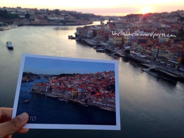 Postcard-ception #1: Almost sunset @ Porto and the Douro